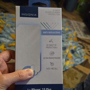 Insignia  Anti-Reflective Screen Protector for iPhone 15 Plus - 1 Pack
